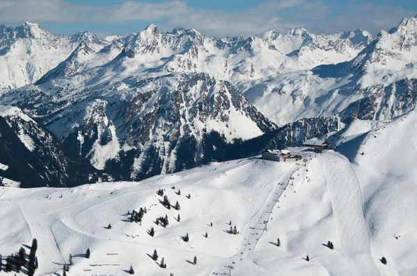 Mooie winter bergpanorama — Stockfoto