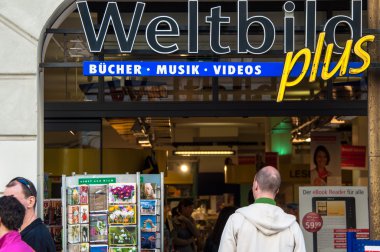 Weltbild store in Munich clipart