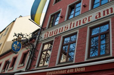 Augustiner Building in Munich, Germany clipart