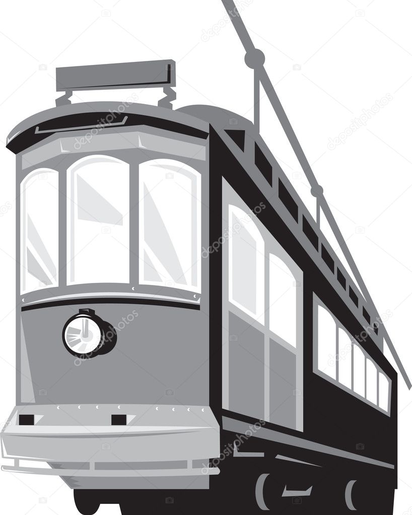 Vintage Streetcar Tram Train