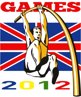 Oyunlar 2012 sırıkla atlama Atletizm İngiliz bayrağı