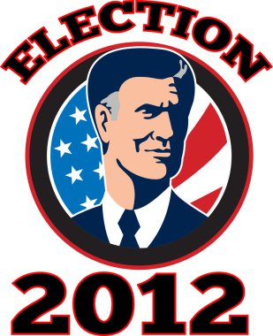 American Presidential Candidate Mitt Romney clipart