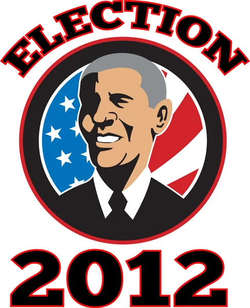 American President Barack Obama Flag — Stock Photo, Image