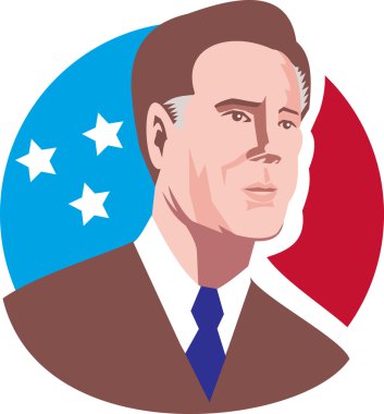 American Presidential Candidate Willard Mitt Romney clipart