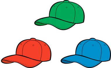 Baseball caps clipart