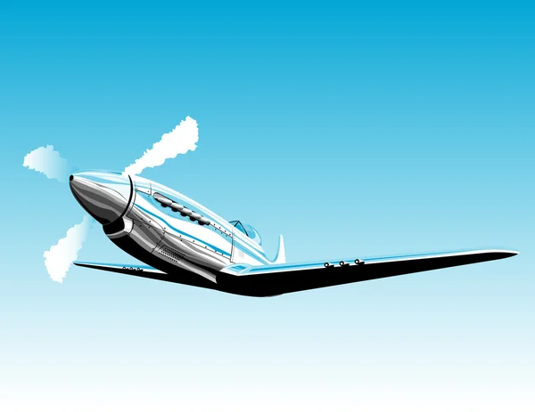 Ретро-самолёт Пропеллера — стоковое фото