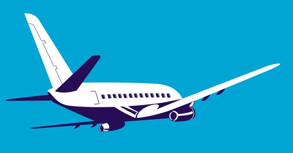 Avião comercial avião avião — Fotografia de Stock