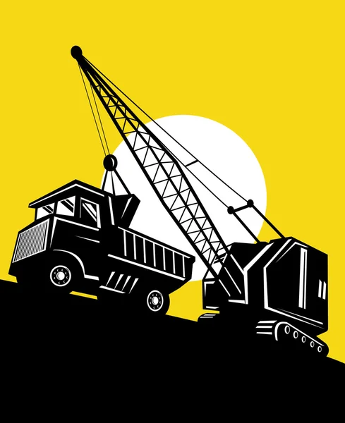 Boom crane loading a cargo ship — Stock Photo, Image