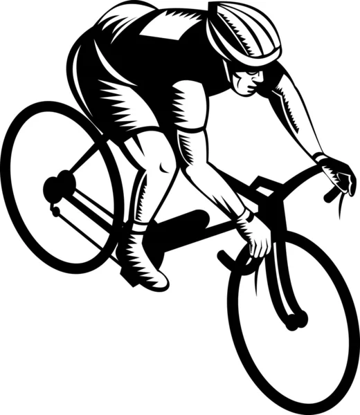 Cyclist riding bicycle — Stock Photo, Image