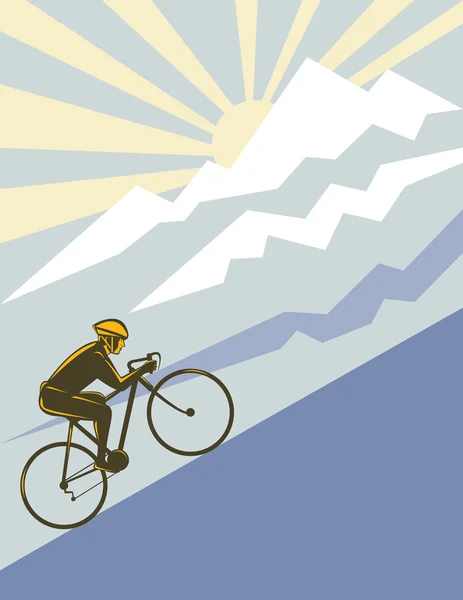 山の自転車乗馬自転車 — ストック写真