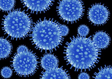 Flu virus structure clipart