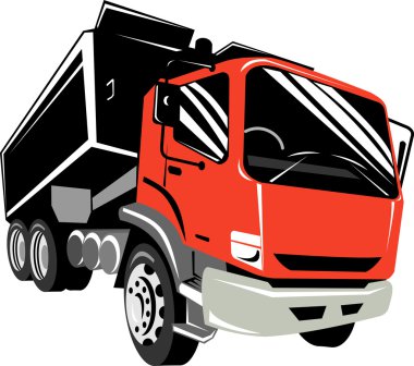 Tipper dump truck lorry clipart