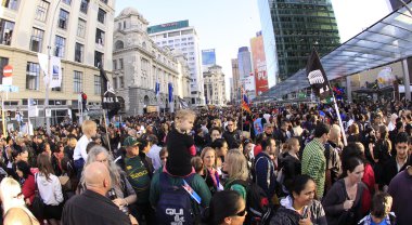 Rugby World Cup fans and supporters