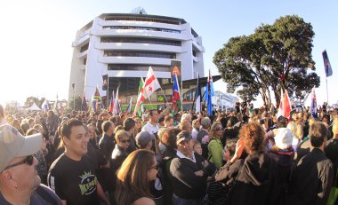 Maori warriors parade RWC 2011