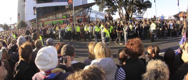 Maori warriors parade RWC 2011