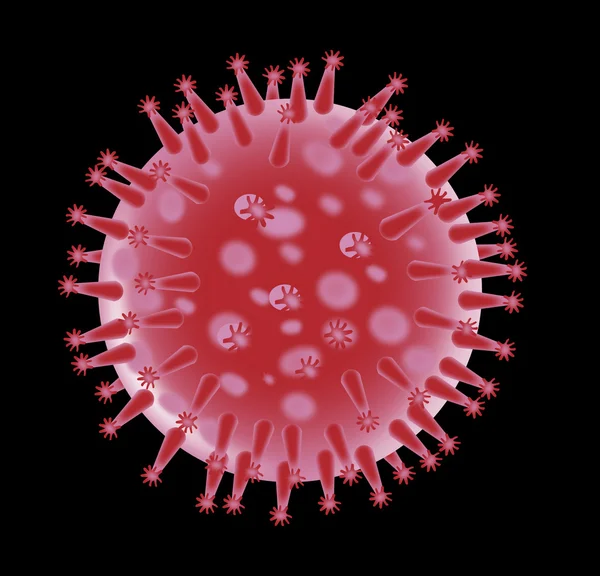 インフルエンザ ウイルスの構造 — ストック写真