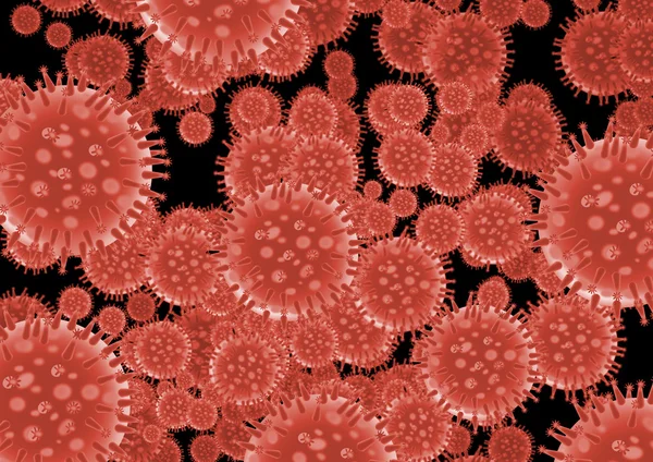 Struktury wirusa grypy — Zdjęcie stockowe