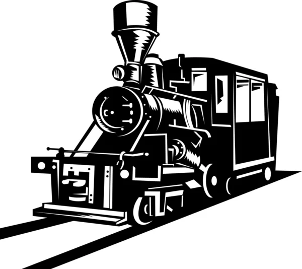 Train à vapeur vintage locomotive — Photo