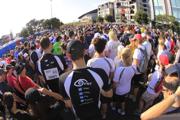 Auckland runda bukter 8 km roligt promenad 2011 — Stockfoto