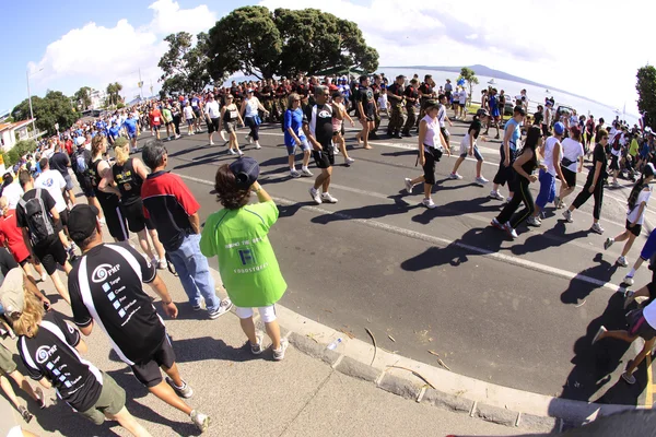 Auckland tondo il divertimento di 8 km di baie a piedi 2011 — Foto Stock