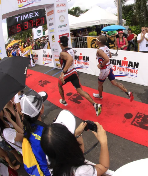 Ironman Φιλιππίνες μαραθωνίου λήξη αγώνα — Φωτογραφία Αρχείου