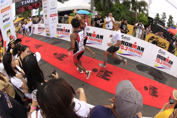 Ironman Філіппіни марафон працювати Готово гонки — стокове фото