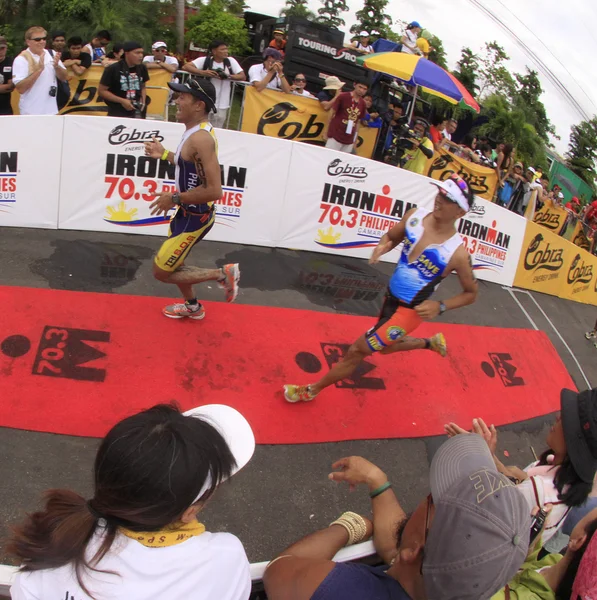 Ironman Φιλιππίνες μαραθωνίου λήξη αγώνα — Φωτογραφία Αρχείου