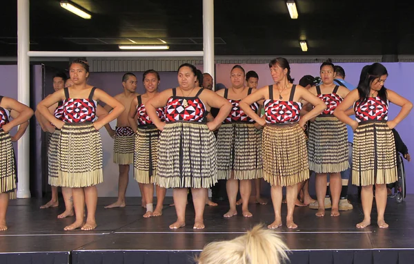 stock image New Zealand Maori perform Haka War dance