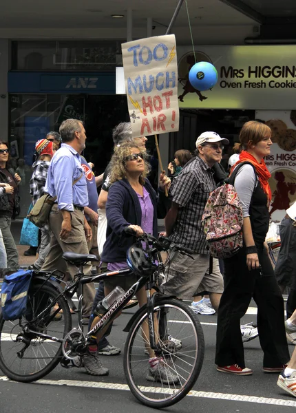 Green Peace Climate Change campaign protest march — Stock Photo, Image