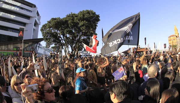 stock image Maori warriors parade RWC 2011