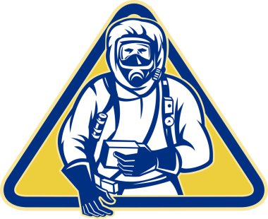 Hazardous Chemical HazChem Suit clipart