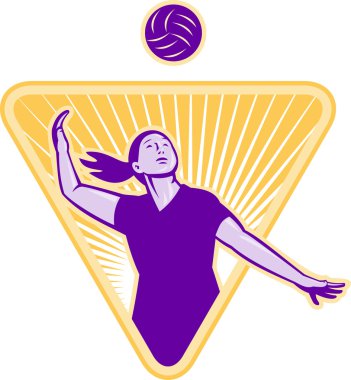 voleybolcu topu ön hizmet