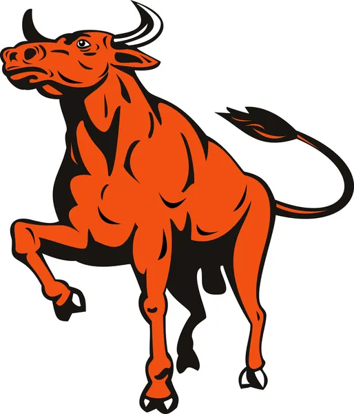 Raging bull charging attacking — Stock Photo, Image
