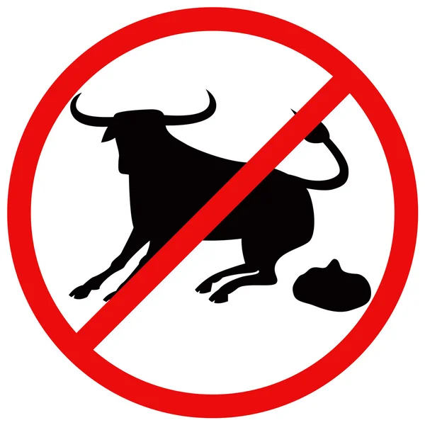 Bull pooing gödsel skit — Stockfoto