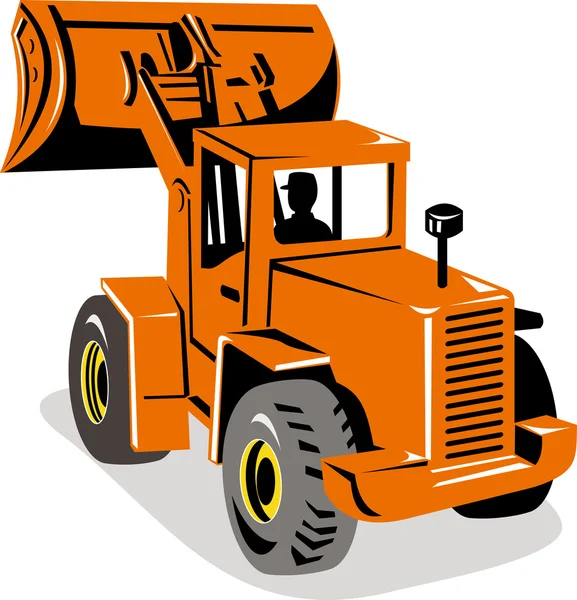 Construction digger mechanical excavator — Stock Photo, Image
