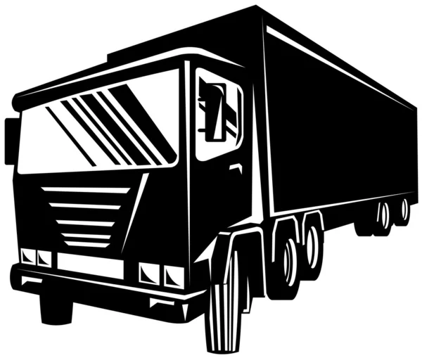 Kontener ciężarówka — Zdjęcie stockowe