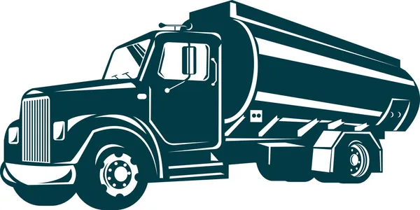 Olej dostawa samochodów ciężarowych ciężarówka — Zdjęcie stockowe