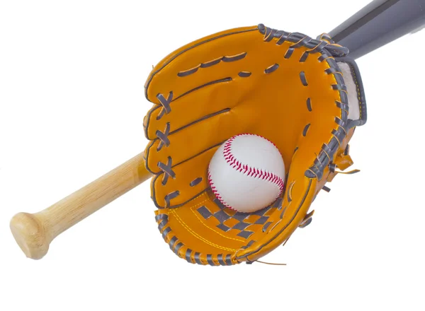 Bat, míč a rukavice — Stock fotografie