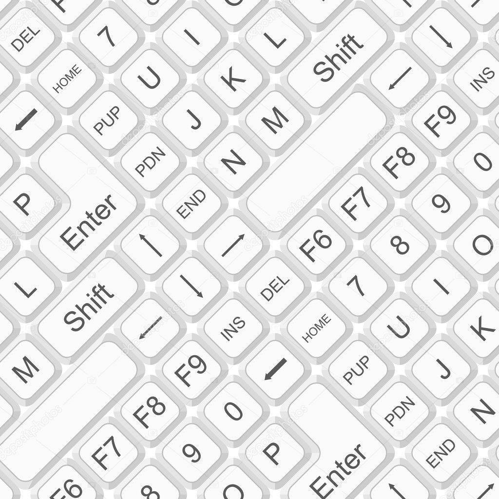Seamless keyboard pattern — Stock Vector © ihor_seamless #8124404