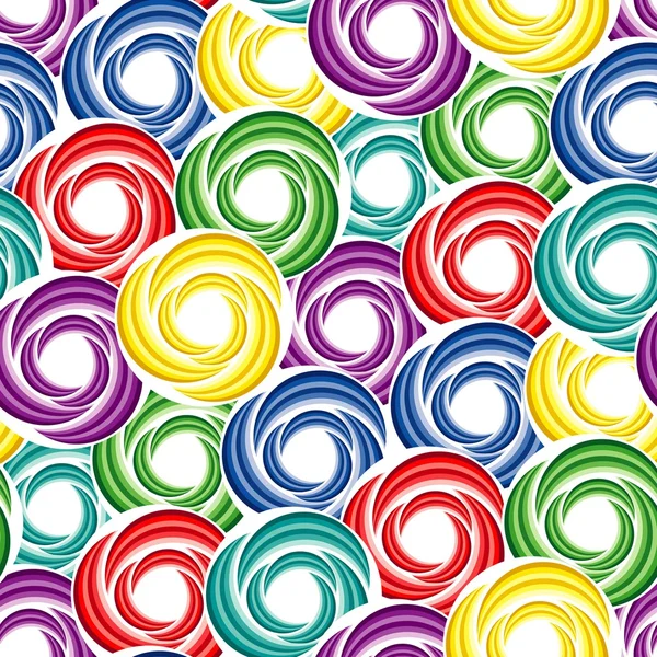 Seamless vivid swirl pattern — Stock Vector
