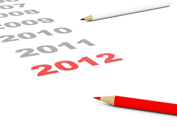 2012 新的一年符号 — 图库照片