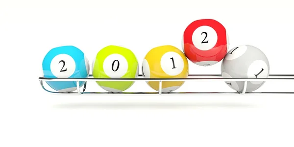2012 bolas de lotería — Foto de Stock