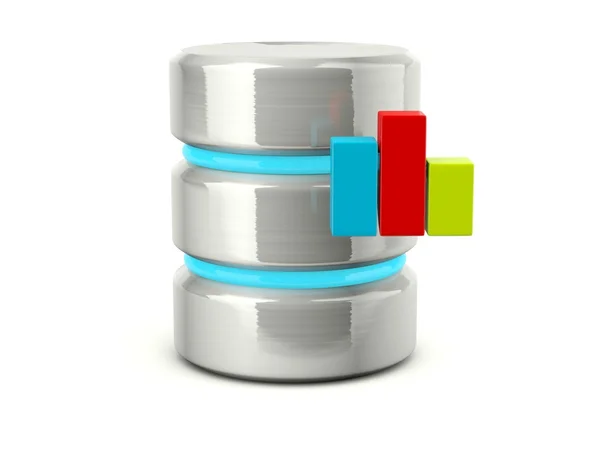 Statystyka ikona bazy danych — Zdjęcie stockowe