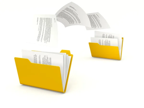 Kopiowanie plików z folderu do folderu — Zdjęcie stockowe