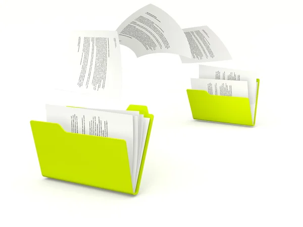 Kopiowanie plików z folderu do folderu — Zdjęcie stockowe