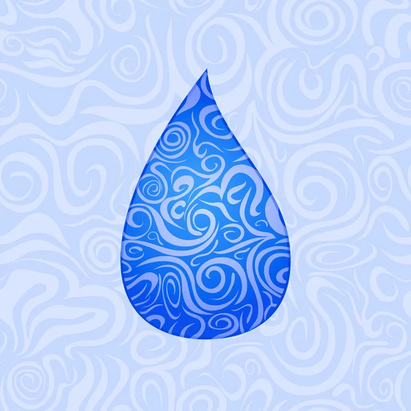 stock vector Seamless Pattern with Water Drop