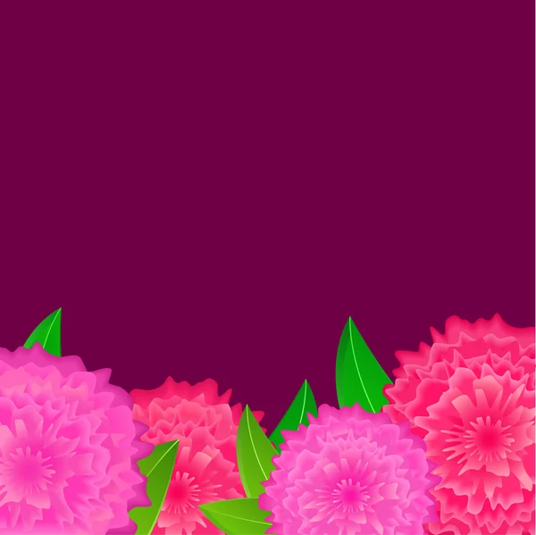 Рожева квітка з порожнім темним простором — стоковий вектор