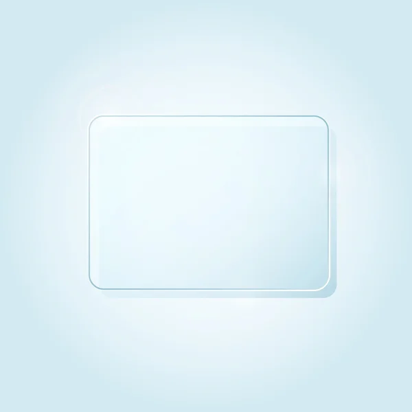 Синій прямокутник шматок скла Рамкової — стоковий вектор