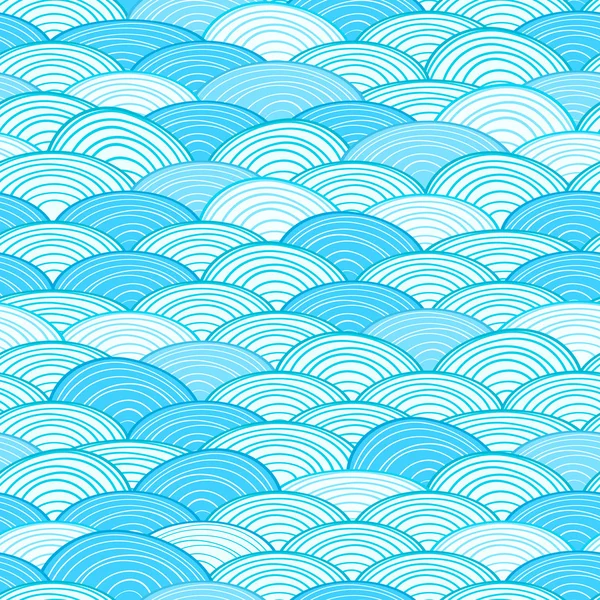 シームレスな水の波のパターン — ストックベクタ