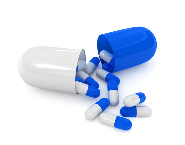 Open pill capsule — Stock Photo, Image